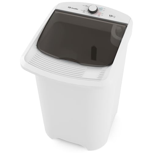 Mueller Máquina de Lavar Roupa Semiautomática Tanquinho 10 kg com Superesfregador Branco 127V MLT10C