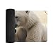 Polar Bear Love Desk Mat Non-Slip Laptop Writing Pad Large Keyboard Mousepad with Rubber Base 23.6