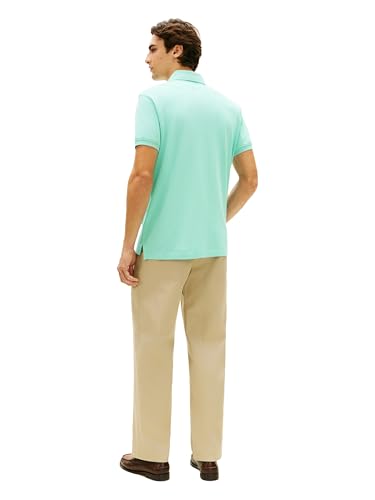 Image of Tommy Hilfiger Men's Short Sleeve Polo Shirts in Classic Fit with Stretch and Organic Pique Cotton