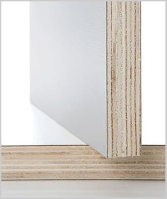Pannello Multistrato Bilaminato Bianco Opaco mm 18 x 600 x 1200 Laminato