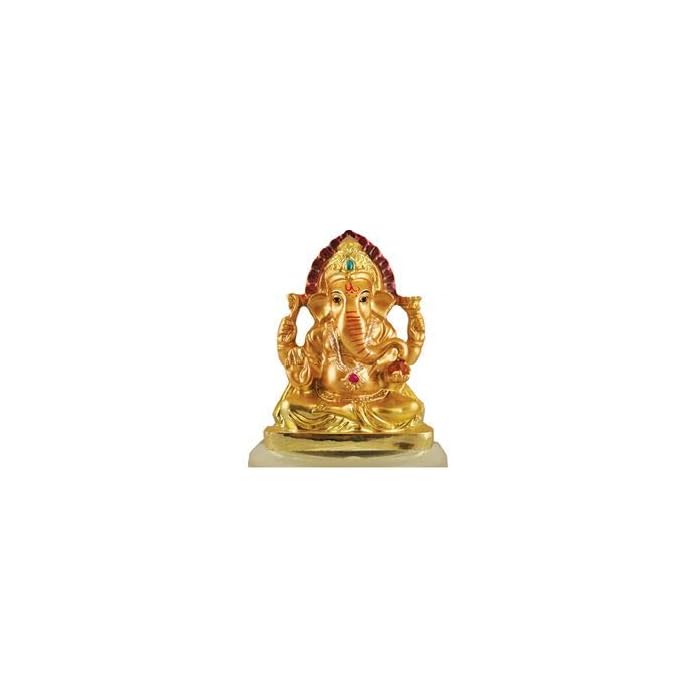 Buy Global Desi Ganesh Resin Statue Ganpati Idol Murti 3" Online at