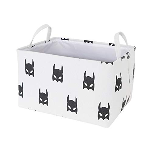RSTJ-Sjef Grande Capacité Bacs De Rangement,Produits Menagers Boîtes De Rangement en Tissu,Cubes De Rangement,Utilisé pour Les Armoires, Étagères, Penderies, Jouets, Vêtements,Batman,S