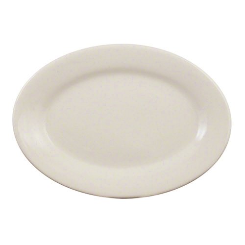Vista Platter Narrow Shape by Vertex China – Bone White, Pack of 12, Model VRE-28