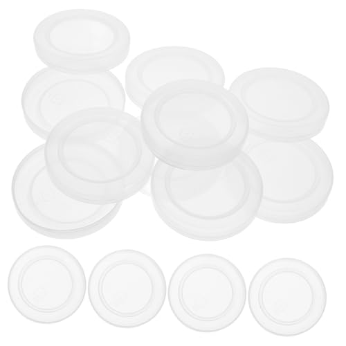 STOBAZA 30Pcs Leak Replacement Caps for Milk Bottles and Pudding Jars Sealing Lids for Home Use for Yogurt and Juice Containers