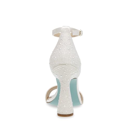 Betsey Johnson Womens Dani Satin Embellished Heels3