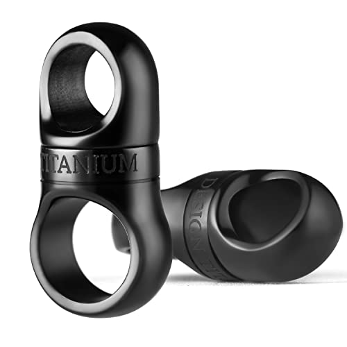 TISUR Titanium Key Ring, Key Chain Rings Heavy Duty Swivel Keyrings Carabiner Keychain For Men And Women Key Chain Assecories