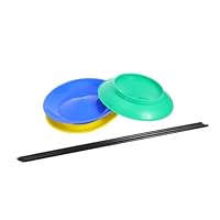 Vaguelly 3 Set Juggling Turntable Stress for Fashion Plates Magician Props Rotating Plates Stage Props