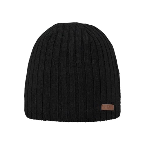 Barts Herren Haakon Beanie Baskenmütze, Schwarz (BLACK 0001), One size...