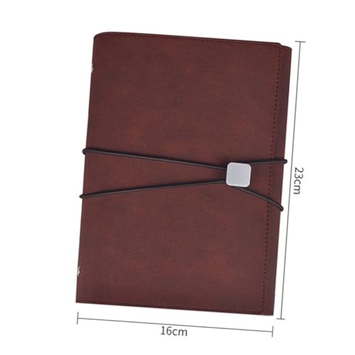 Housoutil Fold PU rouge avec compartiment pour cahier et notes - 2