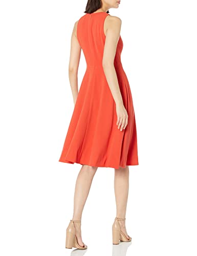 Image of Dress the Population Women's Catalina Solid Sleeveless Fit & Flare Midi Dress