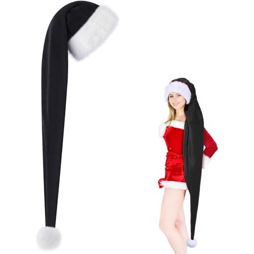 XXL Weihnachtsmütze 15 150cm Plüsch Nikolausmütze,Warm Dicker Rot Nikolaus Mütze für...
