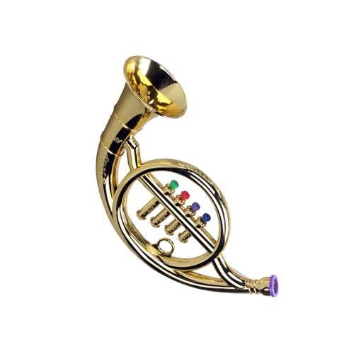 Trompeta de juguete, instrumentos para niños, cuerno musical instrumento - Clarinete musical ligero para principiantes pretende tocar trombón para la banda de marcha para juegos en casa