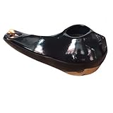 Handmade Herodian Oil Lamp – Ancient Biblical Style Clay Lamp for Ritual Use, Ceramic Olive Oil Lamp with Wick Hole – Historical Replica for Home Decor or Teaching Display