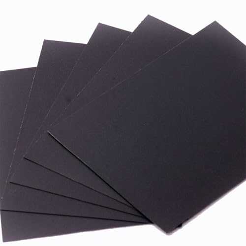 50mmx100mmx15mm (2 pcs),Purzen 黒軽量プラスチックシート、リサイクル可能なPPボード、家庭用、産業用、模型製作用途
