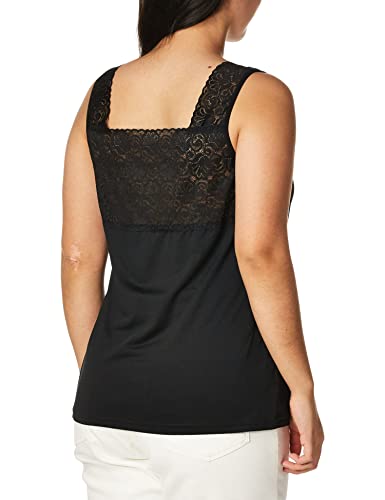 Cinema Etoile Women's Square Neck Cami,Black,Small