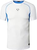 jeansian Herren Sportswear Quick Dry Short Sleeve T-Shirt LSL154 White M