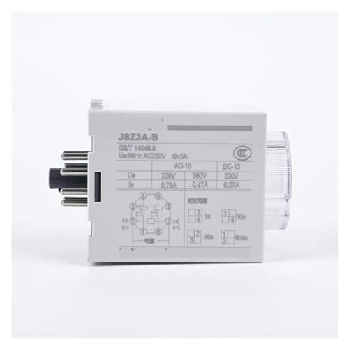 Relé de tiempo ST3P JSZ3A-A de retardo de encendido DC 24V 2