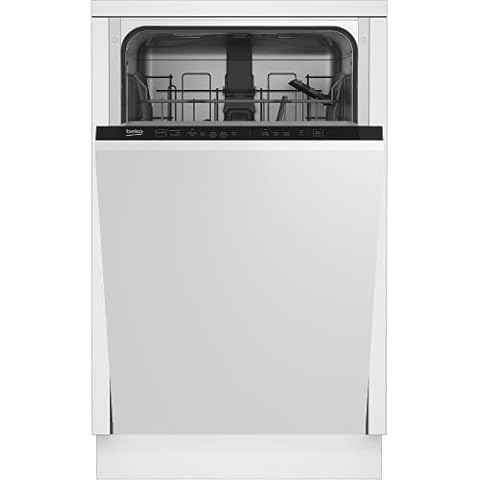 Beko DIS15020 Slim-Line Integrated Dishwasher with Quick Wash Cover