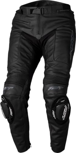 RST S1 Pantalon en cuir de moto, schwarz, Short L