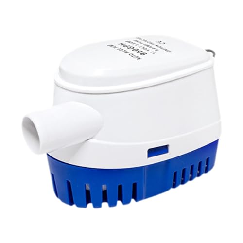 LOVIVER Elektro Bilge Pumpe Bilge Wasserpumpe Teile Bootsanstrengung mit Schwimmerschalter Marinepumpe für Teichboot Wassertank Pool Yacht, 10.3cmx14.8cm