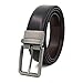 Produktbild WGDPMGM Gürtel Wende-Gürtel Herren Ledergürtel Zwei Farben:Schwarz Und Braun,110-130cm 3.3 Breit Jeansgürtel (Color : Black, Size : 120)