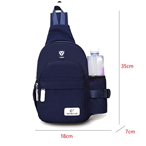 Homens Mulheres Nylon Crossbody Bag Outdoor Camping ombro Peito Ciclo Sling Bag diário de viagem de