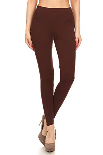 Leggings-Depot-Cotton-Womens-Premium-Quality-Ultra-Soft-Solid-Leggings