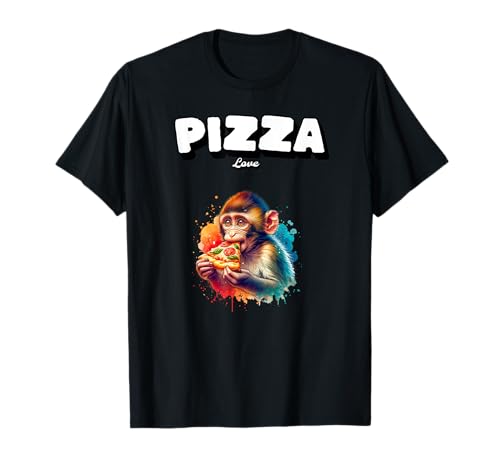 Mono es pizza Love Gifts Pizza Italy Food Camiseta