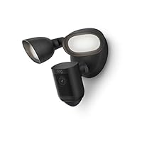 Ring Floodlight Cam Wired Pro with Bird’s Eye View and 3D Motion Detection, Black
