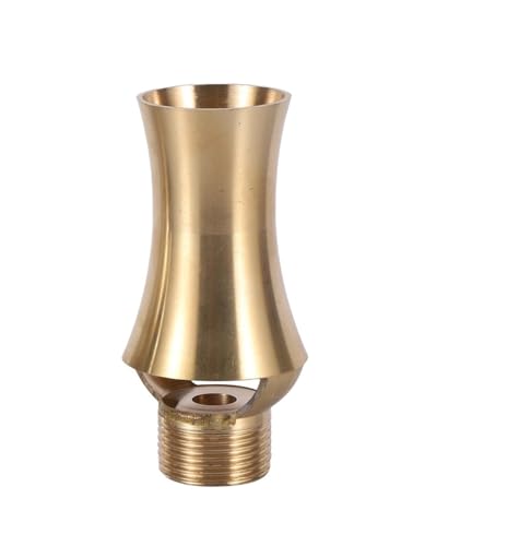 JUAFOY - Fountain Nozzle Ice Tower Cedar Fountain Nozzle 1/2" Female 3/4" Male Thread Garden Park Pond Square Hotel Landscape Ornamental Fountain(Brass)