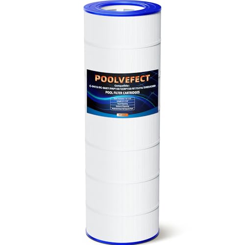 PF-09031 Compatible with Clean & Clear CCRP150 Pentair CC150 Posi-Clear PXCRP 150 PAP150 C-9415 R173216 59054300 Filbur FC-0687 160317 160355 160352 Pool Filter Cartridges 150 Sq.Ft 1 Pack
