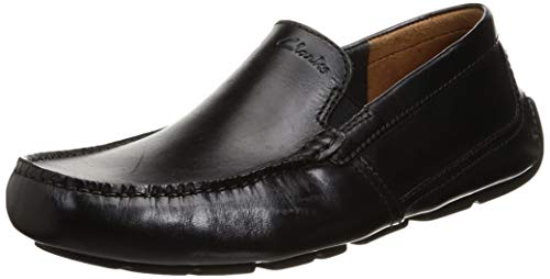 Clarks Homme Markman Plain Chaussures>homme>mocassins, Cuir Noir, 45 EU