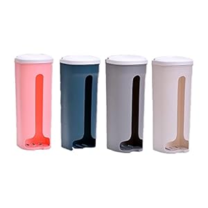 Gmjay Müllsackständer 4 Stücke Kunststoff Mauer Hängend Lagerung Tasche Ständer für Müllsäcke mit Deckel Praktisch Mülleimer Müllsackhalter Müllständer für Wohnzimmer Küche