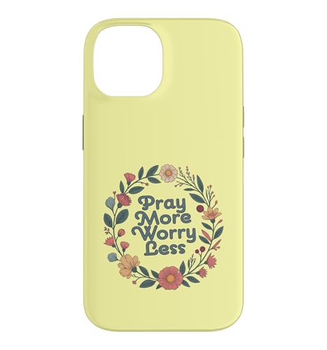 PRAY MORE WORRY LESS FUN �R���e���|�����[�N���X�`���� ���[�X�t�� �X�}�z�P�[�X iPhone 14 �p