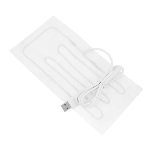 Colchoneta eléctrica para mascotas pequeña 20x10 cm blanca