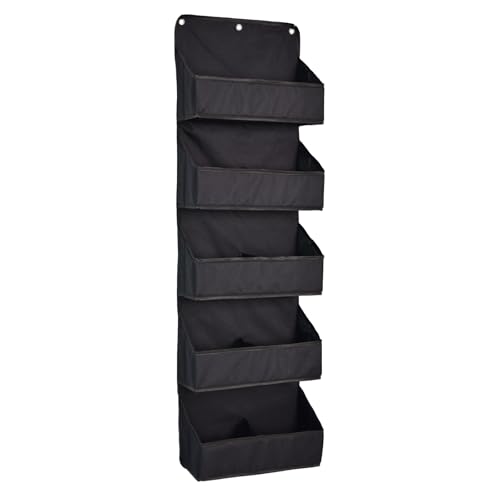 Pikpops Over The Door Organizer, 5-Tier Hanging Storage Rack for Pantry, Closet, Bathroom, Nursery – Space-Saving Door Storage Solution for Snacks, Toiletries, Toys