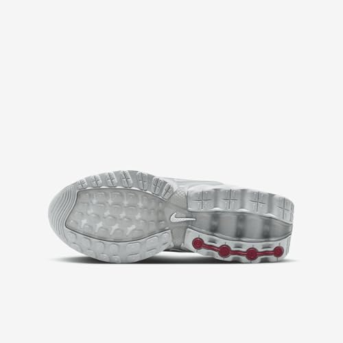 Nike Air Max Dn Big Kids' Shoes (FB8987-100, White/White/Metallic Silver/White) Size 22