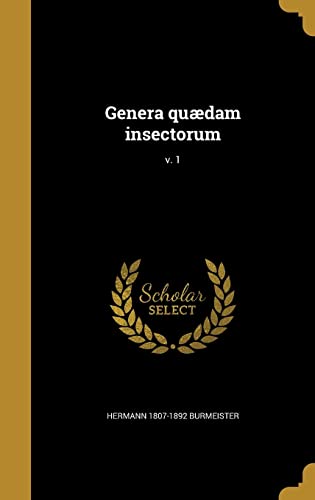 Genera quædam insectorum; v. 1 (Latin Edition)