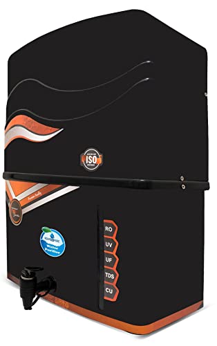 Image of AQUA D PURE 4x Technology with Alkaline Purification, 10 Stage RO Water Purifier with UV, UF, TDS Adjuster and 12 Liter Storage Tank, Best for Home and Offices (S24 AquaX Copper RO)