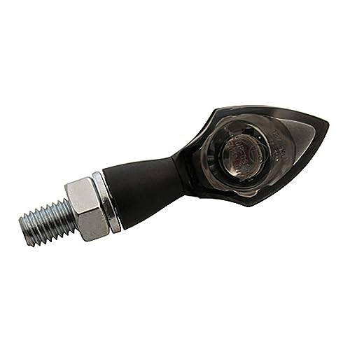 Indicateur PEN HEAD HIGHSIDER verre teinté noir feu de signalisation moto custom