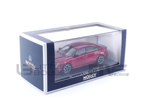 Norev 1/43 - Peugeot 508 GT Hybrid 2023 Rojo miniatura 5