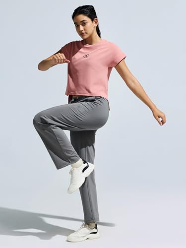 Image of Women's High Low Top with Chest Logo Print