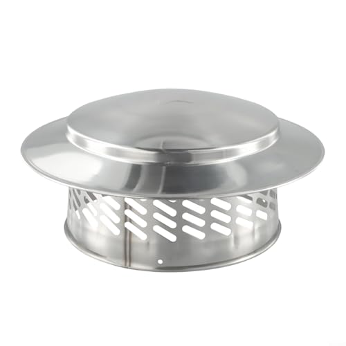 Couverture de cheminée évite infiltration eau et feuilles ventilation extérieure