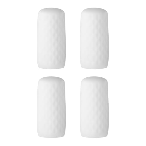 PATIKIL トラベルボトル用トイレタリーカバー、4個セット 伸縮性シリコンボトルカバーエラスティックスリーブ 旅行用アクセサリー ローション シャンプー コンディショナー容器用 ホワイト