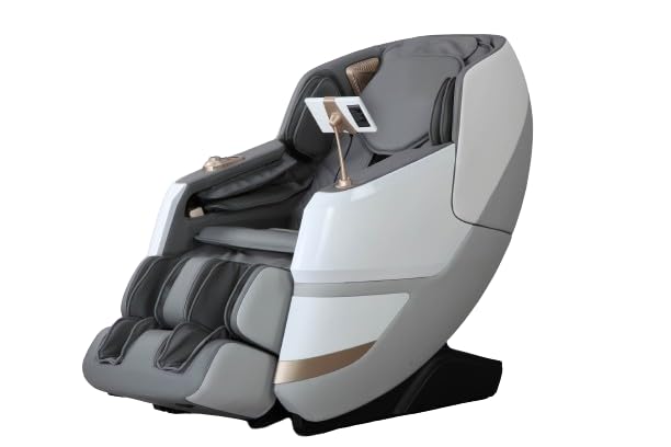 iRobo Relaxation Redefined Iroyal Massage Chair - Corded Electric Full Body Massager Chair For Home - Intelligent Moisture Sensors - LED Lights - Knead And Flap Functions (Grey)