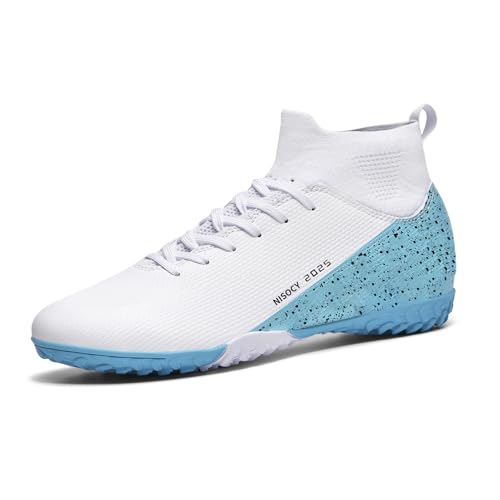 Men’s Soccer Shoes Football Cleats High-Top Outdoor/Indoor Athletic Sneaker Lightweight TF AG Training Football Boots3