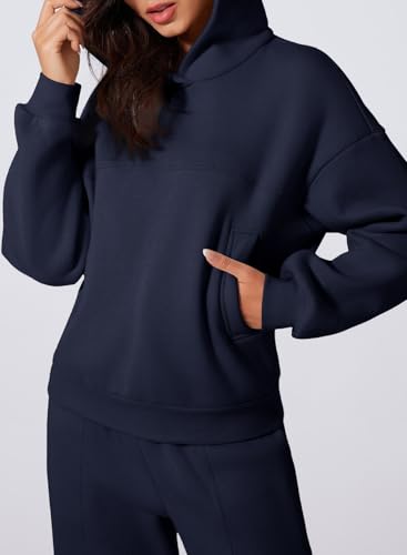 Aleumdr Womens 2 Piece Outfits Matching Sets Sweatsuit Hoodie Oversized Sweatshirts with Sweatpants Tracksuits Fall Outfits4