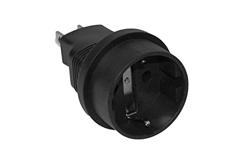 SF Cable Europe Schuko Female to USA NEMA 5-15 Power Plug Adapter