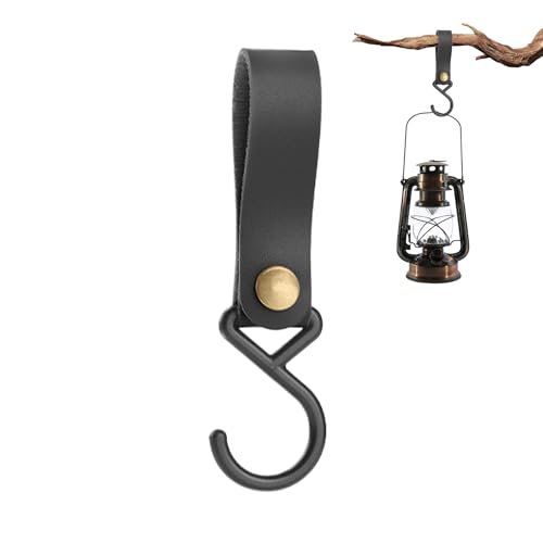 syayw Lederen S Haken | Outdoor Camping Haak voor Keuken, Draagbare Lederen Haken Riem Handdoek Haak voor Handdoek Badkamer Keuken Slaapkamer Outdoor Camping