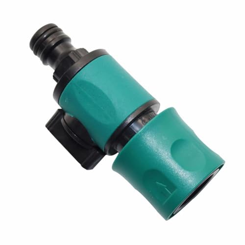 Conector de manguera de agua: conector de válvula de cierre de tubería de agua, conector de manguera de liberación rápida | Conector impermeable con control de flujo fácil, válvula de cierre de flujo